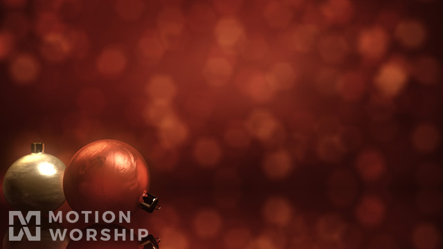 Christmas Ornaments Bokeh Red