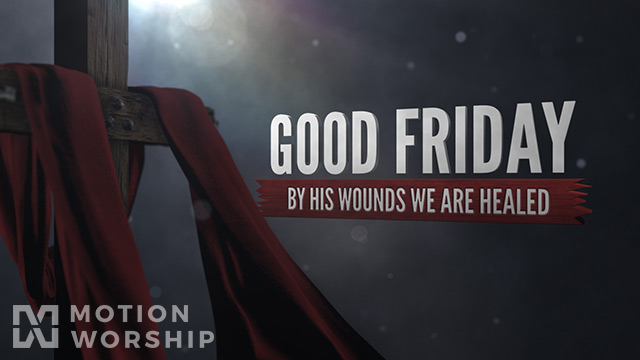 Good Friday Cross Fabric Text