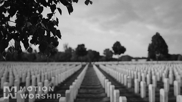 Memorial Day Gravestones Grey