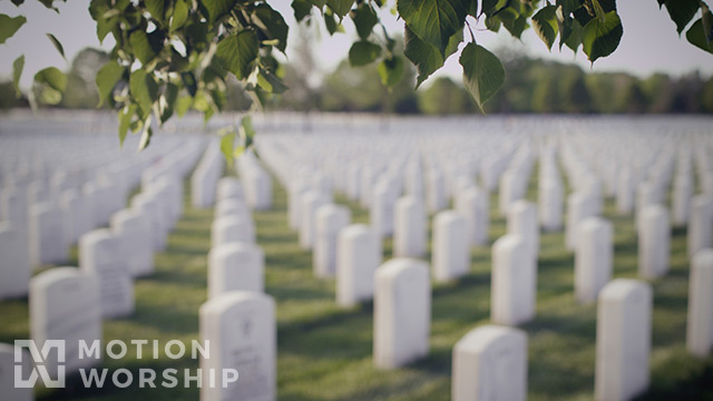 Military Cemetery Leaves Wind