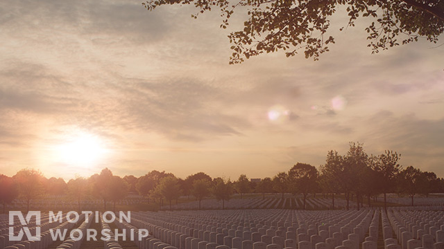 Military Cemetery Sunset