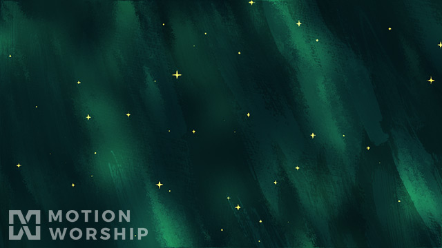 Paint Canvas Green Stars