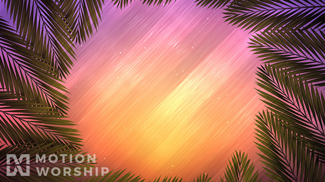 Vivid Fibers Palm Branch Circle