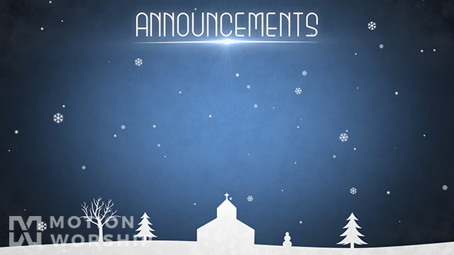 Winter Snow Announcements