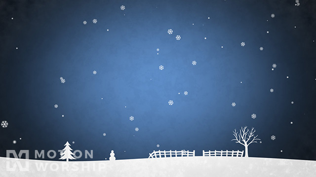 Winter Snow Blue Scrolling