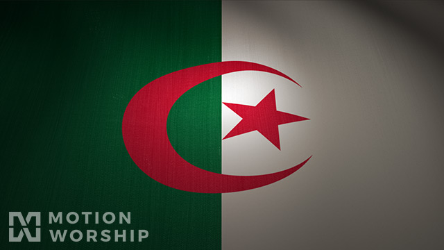 Algeria Flag Waving