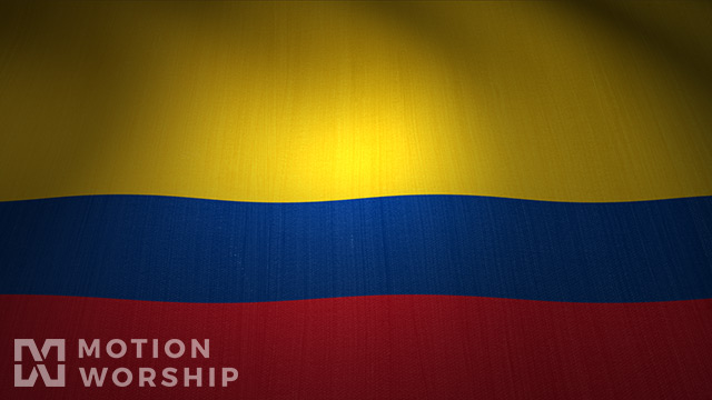 Colombia Flag Waving