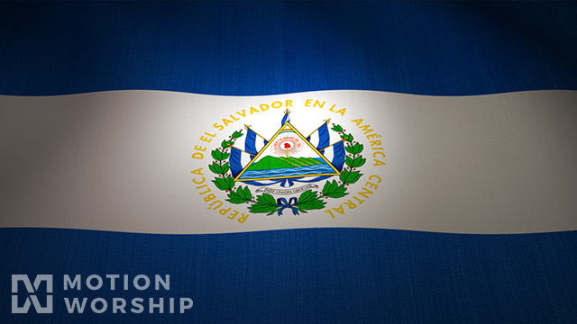 El Salvador Flag Waving