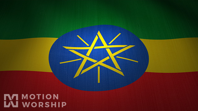 Ethiopia Flag Waving