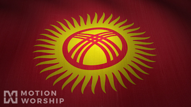 Kyrgyzstan Flag Waving