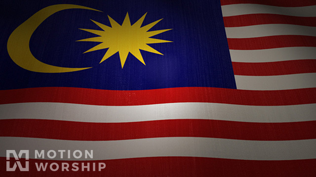 Malaysia Flag Waving