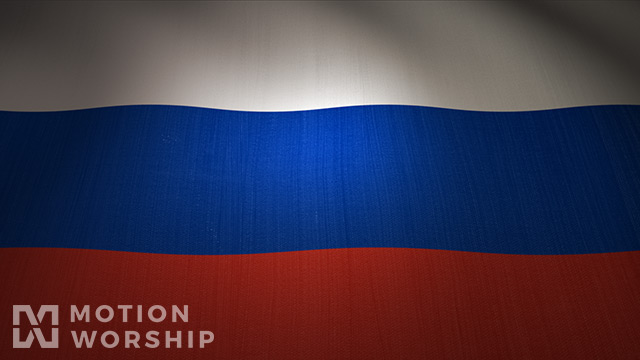 Russia Flag Waving