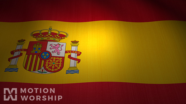 Spain Flag Waving