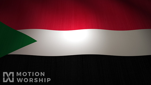 Sudan Flag Waving