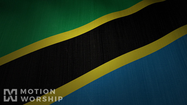 Tanzania Flag Waving