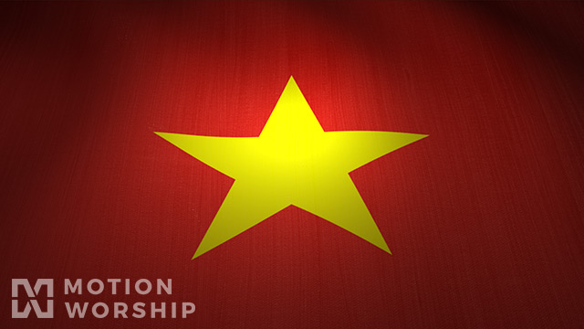 Vietnam Flag Waving