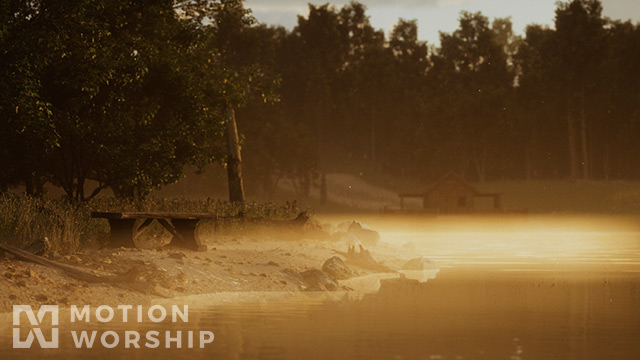 Countryside Lake Bench