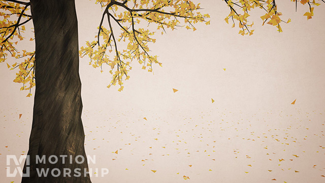 Digital Autumn Yellow Tree