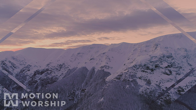 Epic Winter Aerial Sunset Peaks