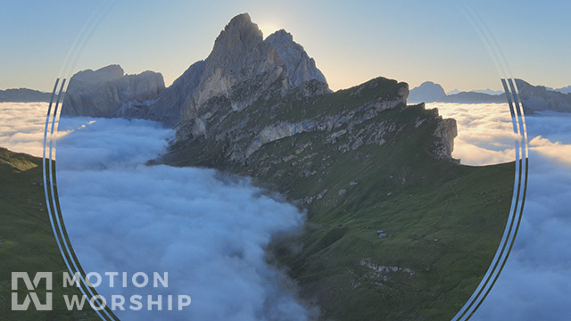 Majestic Aerial Cloudy Hilltops