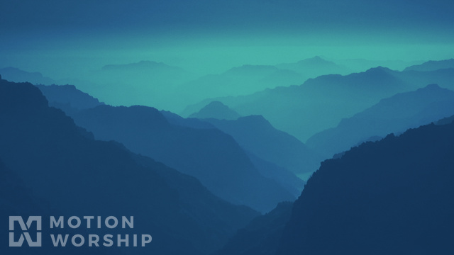 Mountain Haze Teal Blue
