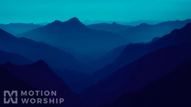 Mountain Haze Teal Blue Slide