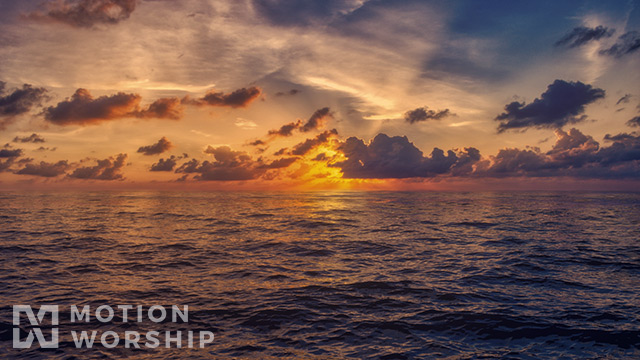 Seascape Epic Sunset Clouds