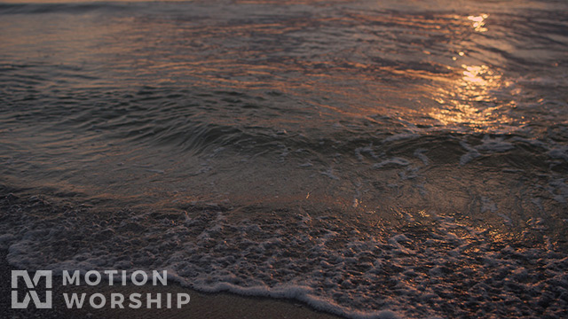 Sunset Surf Closeup