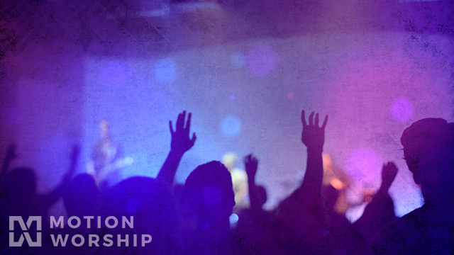 Worship Group Hands Purple Filtered
