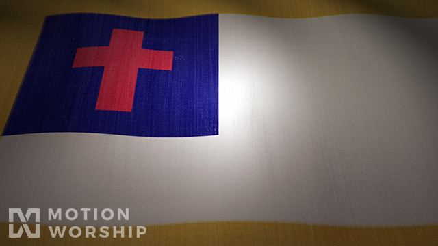 Christian Flag Waving