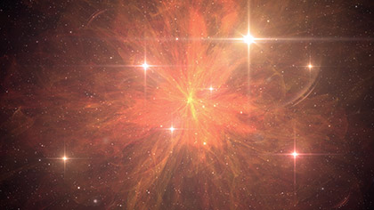 Awesome Galaxy Blazing Supernova
