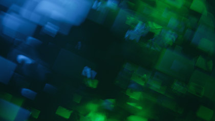 Bokeh Shapes Teal Green Boxes