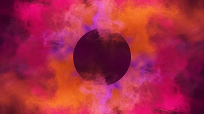 Color Blast Pink Orange Circle