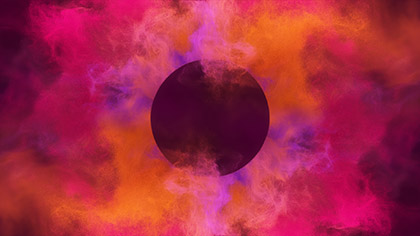 Color Blast Pink Orange Circle