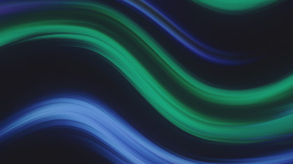 Color Wave Blue Green Horizontal