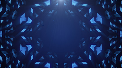 Crystal Patterns Ice Blue