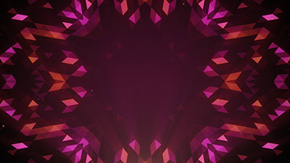 Crystal Patterns Orange Pink