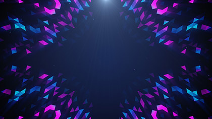 Crystal Patterns Pink Blue