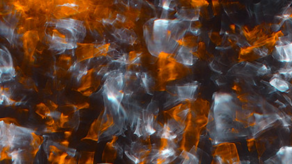 Diffraction Orange Crystals