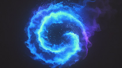 Ember Blue Spiral