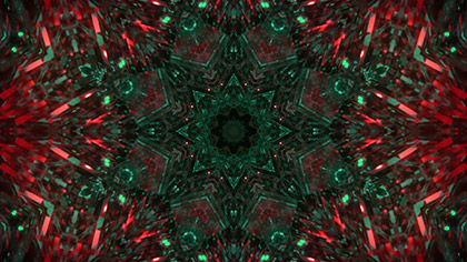 Kaleida Mint Red Circle