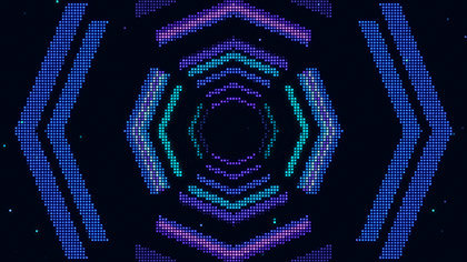 LED Wall 8 Bit Tunnel