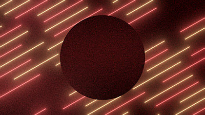 Laser Diagonal Orange Circle