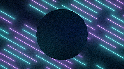 Laser Diagonal Teal Purple Circle
