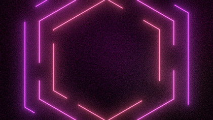 Laser Pink Hexagon Large