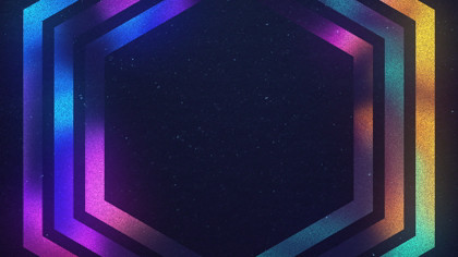 Neon Frames Hexagon Vibrant