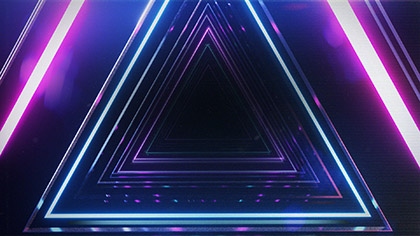 Synthwave Triangle Tunnel
