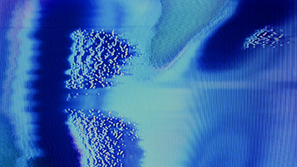 VHS Glitch Blue Noise