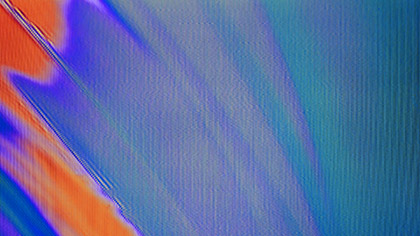 VHS Glitch Blue Orange