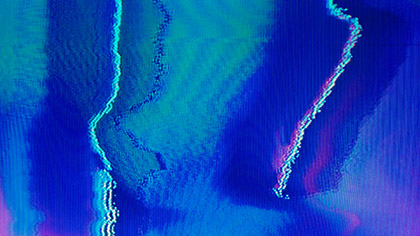 VHS Glitch Colorful Lines
